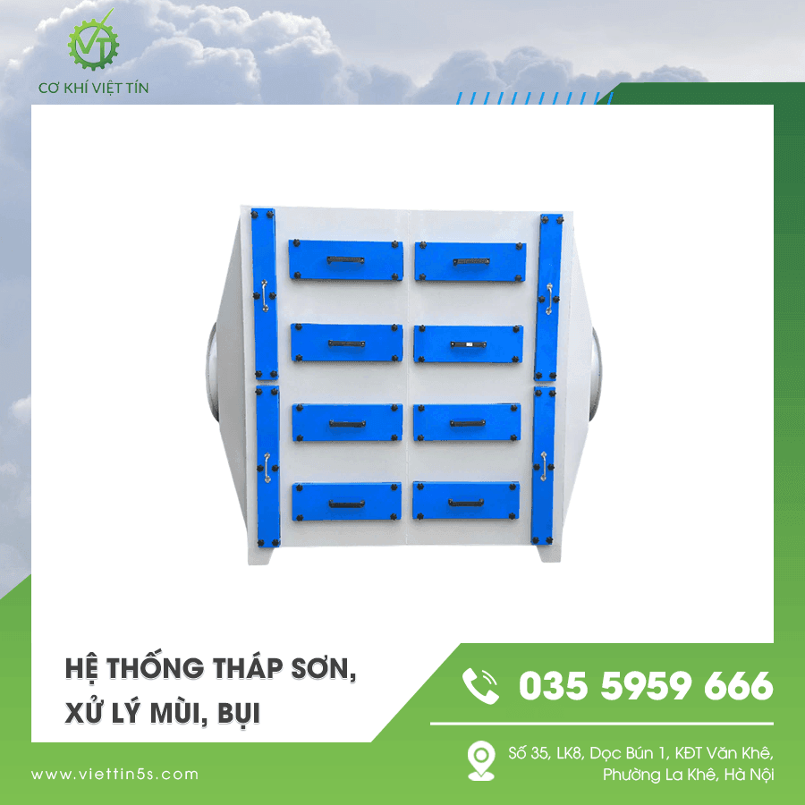 Thiết bị tháp sơn xử lý mùi sơn hiệu quả Thiết bị tháp sơn xử lý mùi sơn hiệu quả