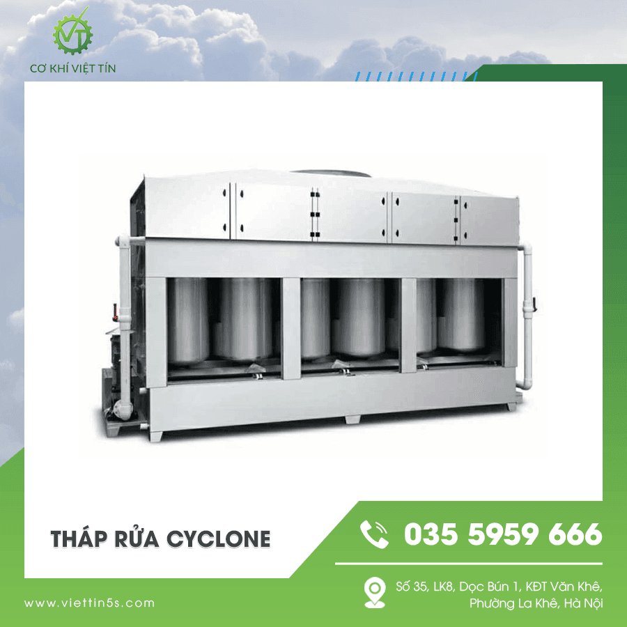 Thiết bị xử lý khí thải Tháp rửa Cyclone